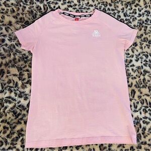Kappa Light Pink Tee with Logo Accents